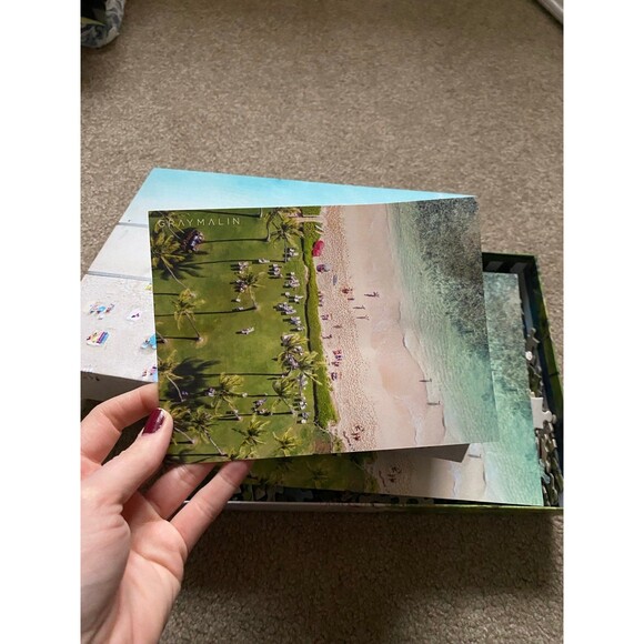 Galison Gray Malin Double Sided Puzzle 500 Pieces Beach Scene *Complete* - Picture 11 of 12